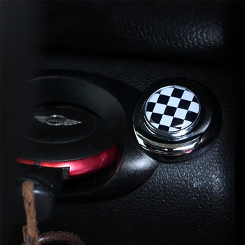 Automobilių Auto Start Vienas pelės mygtuku spustelėkite paleisti uždegimo mygtuką Apdailos Žiedas Interjero Lipdukas, Skirtas VIENAS MINI Cooper S r55 toksiškas gyvūnijai R56 R60 R61 Tautietis