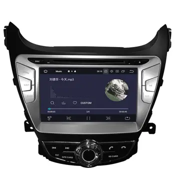 PX6 4+64 Android 10.0 automobilio multimedijos grotuvo Hyundai Elantra 2016 automobilio radijas stereo navi dvd grotuvas gps BT galvos vienetas
