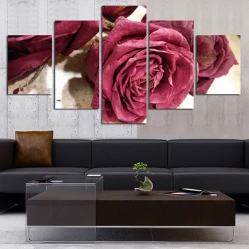 Modulinė Nuotraukos Meno Rose Plakatas Sienos Meno Modulinės Paveikslų Virtuvės Sienos Nuotraukas Kambarį Drobės Tapybos FA464