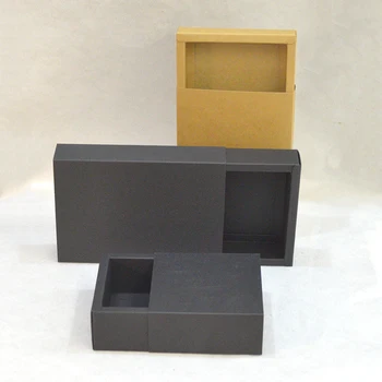 10 vnt dovanų dėžutė su stalčiumi užsakymą dovanų dėžutė pakuotės popieriaus pakuotės, dėžutės juoda pakavimo dėžutės su logotipu dropshipping