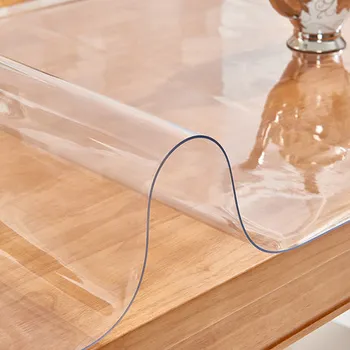 1,0 mm/1,5 mm/2.0 mm/3.0 mm Skaidraus ir Matinio stiklo Stalą Padengti Kilimėlis Virtuvė Modelis Naftos medžiaga Stiklo Minkšto Audinio Staltiesė
