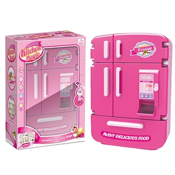 Apsimesti Žaisti Žaislas Nustatyti Modeliavimo Dvigubas Šaldytuvas Automatas Žaislai Vaikams Virtuvės Maisto Žaislas Mini Žaisti Žaislų Namai