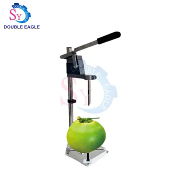 Naujo tipo komercinis svirtis stiliaus vertus, paspauskite žalia kokoso atidarymo holing mašina/mažas rankinis šviežių kokoso skylę, perforavimo mašina