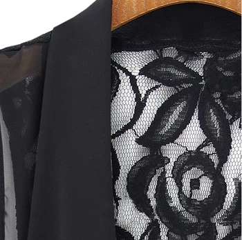 Nemokamas Pristatymas plius dydis vasaros drabužių 2020 m. pavasarį ilgai dizaino šifono megztinis liemenė Juoda Moterų Palaidinė KMETRAM Q320