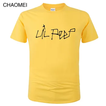 2020 Naujas Lil Peep marškinėliai Vyrams, Moterims Vasaros Harajuku vatos Pagaliukai Mados Atsitiktinis Hip-Hop Marškinėlius Cool Spausdinti Streetwear Tee C201