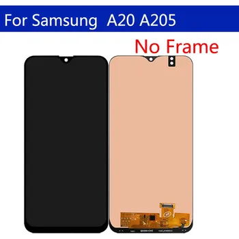 Samsung Galaxy A20 A205 SM-A205F LCD Ekranas Jutiklinis Ekranas skaitmeninis keitiklis Pakeitimo ekranu