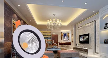 Raundas Pritemdomi Įleidžiamas LED Šviestuvai 5W 9W 7W 12W 15W 18W COB LED Lubų Apšvietimas AC110-220V Šilta Šalta Balta LED Lempa