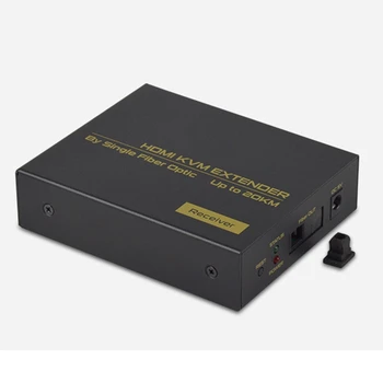 FJGEAR HDMI KVM Extender 1080P 60Hz 20KM USB KVM IR HDMI Optinio Pluošto Extender Klaviatūrą, Pelę, Spausdintuvą, EU Plug