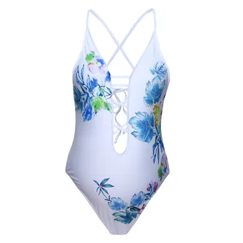 TELOTUNY Motinystės maudymosi kostiumėlį Ponios Nėriniai Seksualus Moterų, Gėlių vientisas Spausdinti Bikini maudymosi kostiumėlį Paplūdimio Nėščia Kostiumas L0114