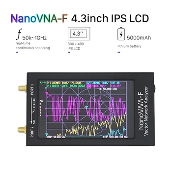 4.3 colių NanoVNA Vektoriaus Tinklo Antena, Analizatorius NanoVNA-F VNA HF VHF UHF + IPS LCD + Metalinis Atveju V3.1 Versija