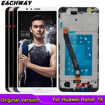 Originalus Huawei Honor 7X LCD Jutiklinis Ekranas skaitmeninis keitiklis Asamblėjos Honor7X Ekranas BND-TL10 BND-AL10 BND-L21 Pakeitimo Garbę 7X lcd