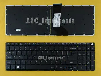 Naujas UK anglų Klaviatūra Acer Aspire E5-575 E5-575G E5-575TG E5-523 E5-523G E5-552 Nešiojamas Juoda Apšvietimu