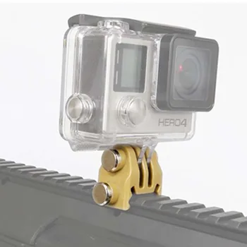 Taktinis Priedai Eiti Pro fixed Mount Adapteris 20mm Geležinkelių Plastiko Jungties tvirtinimas GoPro 3+ 4