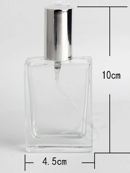 1pcs 30ml Mini Kelionės Kvepalų Buteliuko Kosmetikos Bakas Tuščias Metalo Purškimo Butelis, skaidraus Stiklo Medžiaga