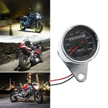 Karšto Pardavimo Motociklo Ridos Klasikinis Subtilus Universalus 12V Motociklo Retro LED Backlight Spidometras Odometras 0-180km/h