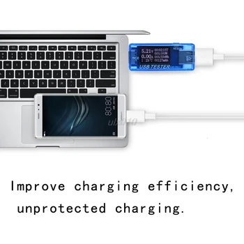 8 in1 4-30 QC 2.0 3.0 V. USB talpa srovės bandymas įtampos elektros energijos skaitiklis monitoriaus voltimeter 40% nuolaida