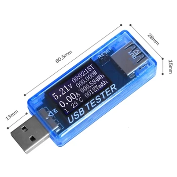 8 in1 4-30 QC 2.0 3.0 V. USB talpa srovės bandymas įtampos elektros energijos skaitiklis monitoriaus voltimeter 40% nuolaida