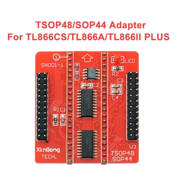 Originalus Adapterius TSOP48/SOP44 ZIF adapterio rinkinys tik už MiniPro TL866II PLIUS TL866A TL866CS Programuotojas