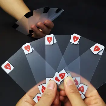 Kūrybos Vandeniui Pokerio Lošimo Kortos, Pokerio Žaidimo Denio Aukso Folija Pokerio Rinkinys Plastiko Magic Card Vandeniui Kortų Magija