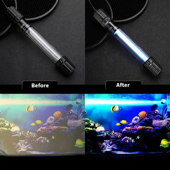 Naujas Akvariumas UV Sterilisator Dompelpompen UV Sterilisator Lempos Vandens Desinfectie Behandeling Voor Akvariumo Žuvų Bakas Tvenkinys