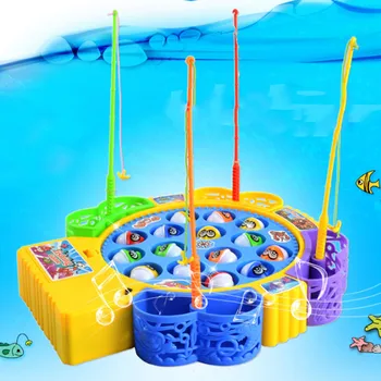 Žvejybos Žaidimas Žaislų Rinkinys Muzikos Sukasi Valdybos 4 Žvejybos Lenkai Žaidimą Vaikams M09