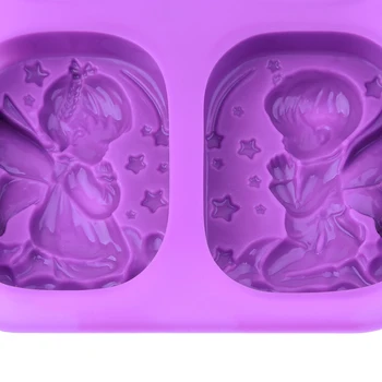 4 Skylių Sugarcraft Naujausias Angelas Rėmo silikono formos minkštas pelėsių tortas dekoravimo priemonės šokolado gumpaste pelėsių