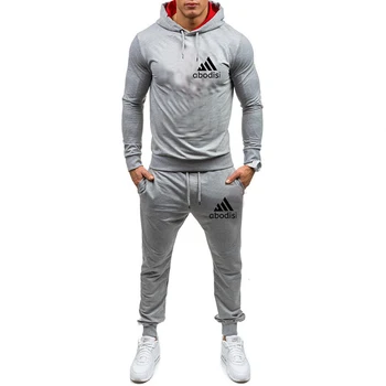 Nauji vyriški sportiniai hoodie kostiumas prekės spausdinami vyriški sportiniai-dviejų dalių kostiumėlį pavasarį ir rudenį, sporto drabužiai, vyriški kostiumas