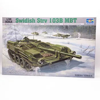 Trimitininkas Surinkimo Rezervuaro Modelis 1/35 Švedijos Strv103B Pagrindinis Tankas Pasaulyje Žinomų Transporto Priemonės