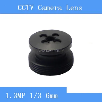 PU'Aimetis Gamyklos tiesioginės infraraudonųjų spindulių HD 1.3 MP stebėjimo kamerą juodas mygtukas formos objektyvas 6mm M12 sriegis CCTV lens