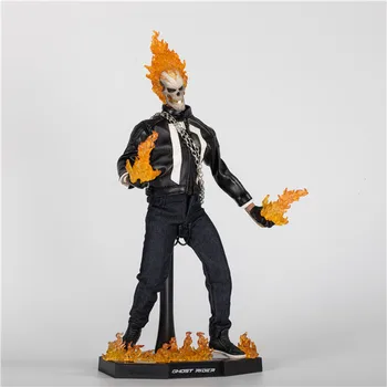 Karšto Žaislai Stebuklas Ghost Rider Johnny Blaze PVC Veiksmų Kolekcines Pav Žaislai