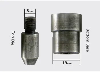 Nemokamas Pristatymas 6mm-15mm Nustatymas nustatymo įrankis mirti už vieną dvigubo bžūp kniedės ranka spaudos mašinos