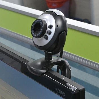 Kompiuterio Kameros, USB 2.0 50.0 M 480P 6 LED HD Webcam w/ MIC PC Nešiojamas kompiuteris Built-in Mikrofono Vartotojų vaizdo Kameros vaizdo Kameros