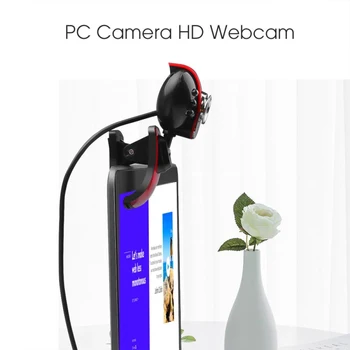 Kompiuterio Kameros, USB 2.0 50.0 M 480P 6 LED HD Webcam w/ MIC PC Nešiojamas kompiuteris Built-in Mikrofono Vartotojų vaizdo Kameros vaizdo Kameros