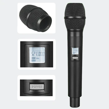 Finlemho Karaoke Mikrofonas Dinaminis UHF Belaidžio GLXD4 Profesionali Vokalo Namų Įrašymo Studijoje Konferencija
