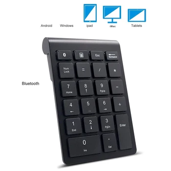 2.4 G/Bluetooth 3.0 Skaičių Pad Belaidžio 22 Klavišus Multi-Funkcija Skaičių Klaviatūrą iMac/Mac Pro/MacBook/MacBook Air/Pro Nešiojamas KOMPIUTERIS