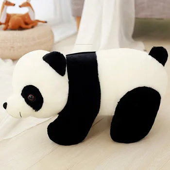 20-50cm Kawaii Panda Pliušiniai Žaislai Pėsčiomis Panda Lėlės Tikroviška Panda Įdaryti Lėlės Kalėdų Dovanos Vaikams