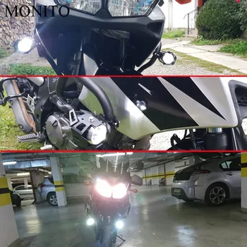 Motociklo Šviesos diodų (LED) Vairuotojo priekinis žibintas Priešrūkinis Žibintas Pagalbinė Lemputė 12v U5 Už YAMAHA vmax 1200 1700 v max tenere 700 xtz700 xjr1300