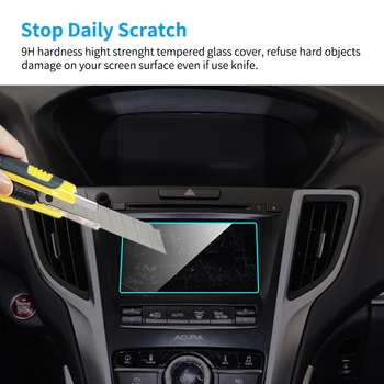 Automobilių GPS Navigacijos Ekrano apsaugos Acura TLX-L Interjero 2018 Grūdintas Stiklas Jutiklinio Ekrano Apsauginės Plėvelės Automobilių Reikmenys