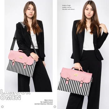 LOVEVOOK moterų rankinės mados juostele drobės nešiojamas krepšiai biuro ponios 2020 moterų pečių crossbody maišelį, verslo kelionės