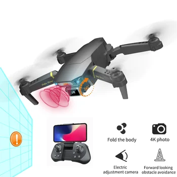 Quadcopter su kamera drone 4k profesional žaislai berniukams, mini drone su 4K HD kamera aerofotografija WIFI FPV VS E58 E520