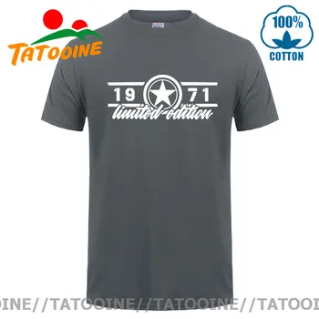 Tatooine Vasaros Naują Limited Edition 1971 Marškinėliai Vyrams Medvilnės O-kaklo trumpomis Rankovėmis 1971 Gimtadienio Dovana Tee Viršūnes, Gimęs 1971, T-shirt