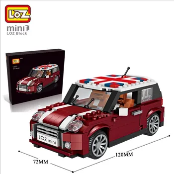 LOZ Technic Mini Blokai Mini Miesto Automobilio Modelio Transporto priemonių Lenktynių Automobilių Ledų Sunkvežimis Statulėlės Asamblėjos Pastatas Žaislai Vaikams 1114