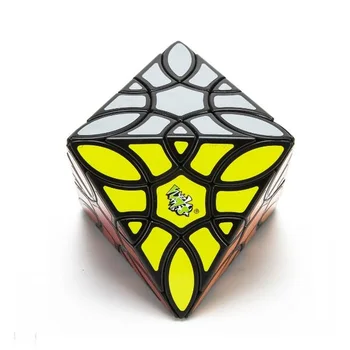 Naujausias Lanlan Dobilų Octahedron Magic Cube Puzzle Black Cubo Magico Žaislai vaikas, vaikams, Dovanų Idėjos Surinkimo Smegenų Žaidimas
