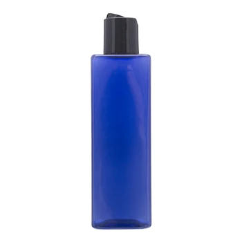 30pcs/daug 250ml tuščią viršuje kosmetikos PET losjonas buteliai mėlyna/žalia/ruda/skaidrus/geltona 250cc šampūnas plastikinis butelis su dangteliu