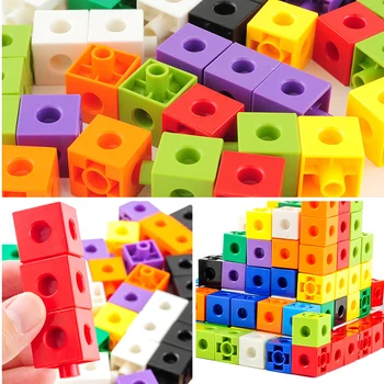 Deimantų Blokai Žaislas Pastato Kubo Statybos Smulkiosios Motorikos Įgūdžius Skaičiavimo Matematikos Ugdymo Vaikams