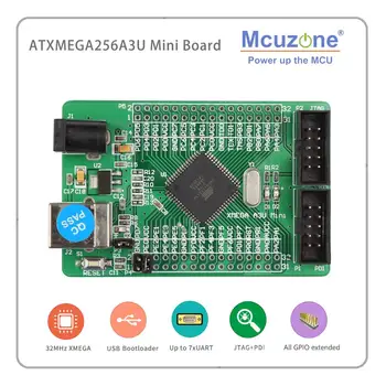 ATxmega256A3U Mini Valdybos USB PROGRAMA PDI AVR JTAG valdybos atmel xmgea256A3 U MCU IC 256A3U