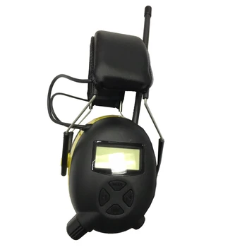 Elektroninis Klausos apsaugos priemonės Earmuff ABS+kempinė NRR 22dB Ausies Raštas LCD Ekranas AM FM Radijo Earmuff Gamyklos Karšto