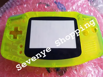 Retro Konsolės, Kriauklių, Gameboy Advance GBA konsolės Atveju Aišku, Geltonos spalvos Su Objektyvo