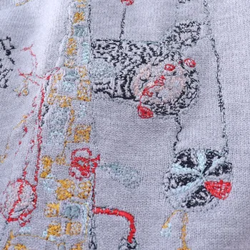 Mados Moterų Megztinis ir Puloveriai Rudens Žiemos kilimo ir tūpimo Tako Projektavimo O-kaklo Megztinis Atsitiktinis Megzti Viršūnes Harajuku Jersey korėjos Drabužių