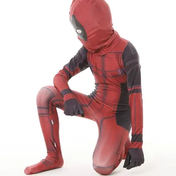 Naujas Cosplay Vyrų Suaugusiųjų Superhero Cosplay Deadpool Kostiumas Helovinas Kostiumas Onesie Deadpool Cosplay Kostiumas S-2XL Suaugusiems Vaikams